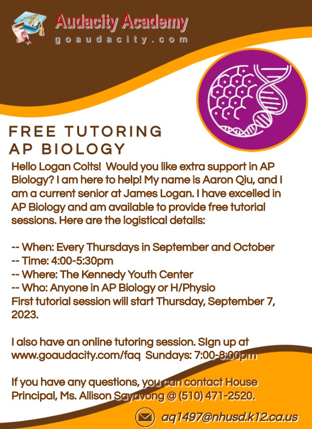 Free AP Bio Tutoring